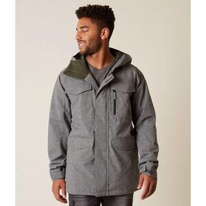 Burton Covert Dhaka Snowboard Ski Jacket Mens XL Living Lining Gray Hooded Nice